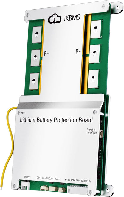 JKBMS Smart BMS 4S-8S 100A 1A Active Balance Integrado Bluetooth con CAN RS485 PCB Placa de Protección de Batería para Paquete de Batería LiFePO4 Li-ion LTO