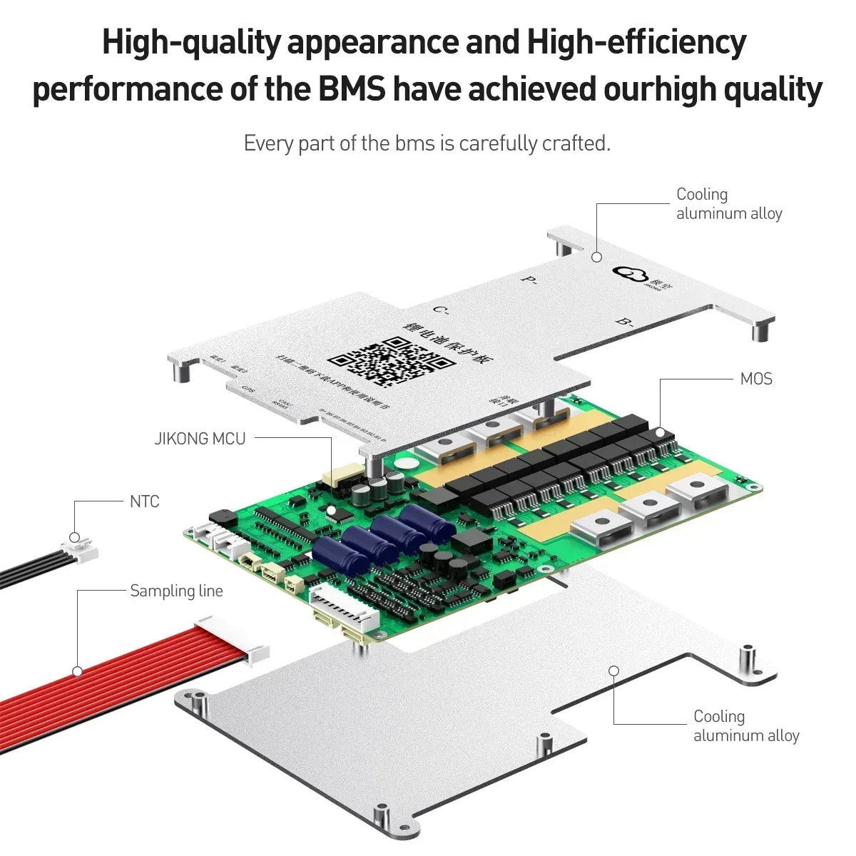 JIKONG JK BMS 4S 8S 12V 24V BMS 4S Lifepo4 40A - 300A Smart Active Balancer BMS 8s 24v lifepo4 Li-Ion Lto